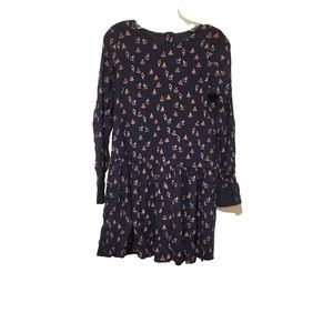 Zara Trafaluc Yoga Pose novelty print Long Sleeve Mini Dress Small